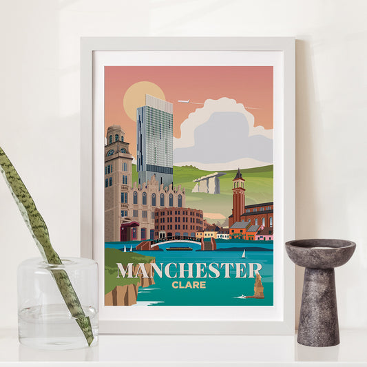 Manchester x County Clare Print