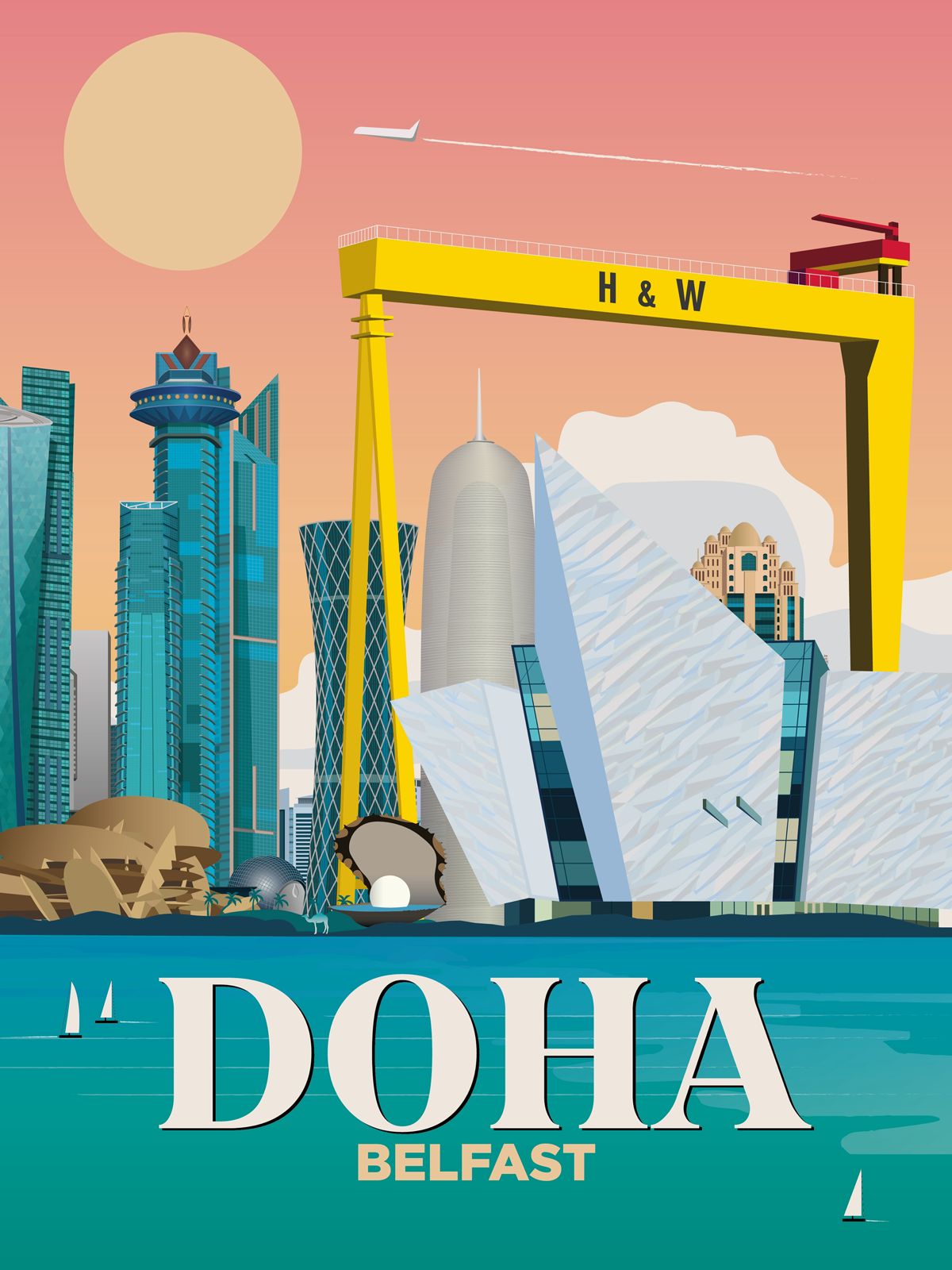 Doha x Belfast Print