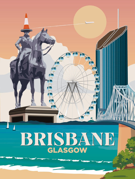 Brisbane x Glasgow Print