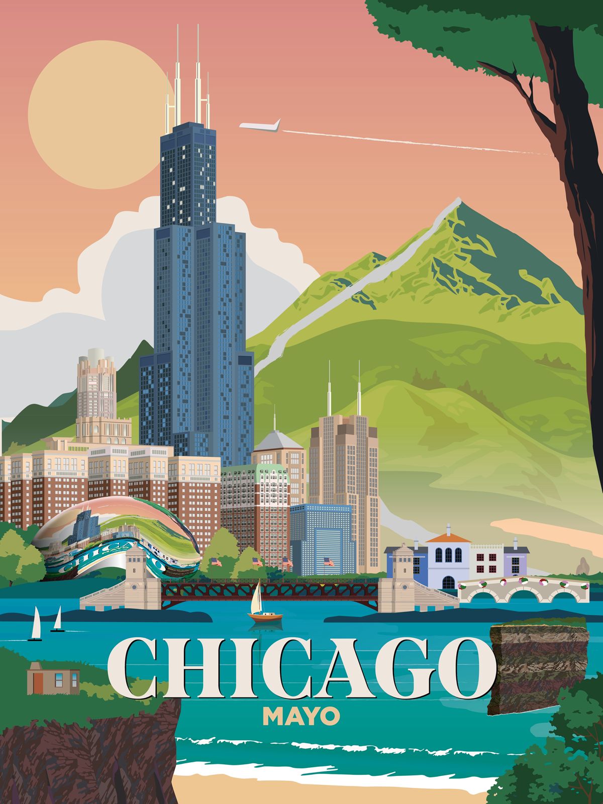 Chicago x Mayo Print